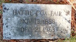 Hattie <I>Cox</I> Fair 