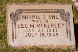 Minnie Virginia <I>Ahl</I> McKerley 
