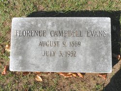 Florence <I>Campbell</I> Evans 