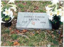 Harriet Elizabeth <I>Fowler</I> Brown 