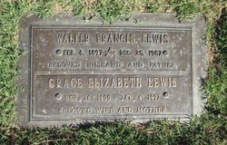 Walter F Lewis 