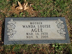 Wanda Louise <I>Davidson</I> Agee 