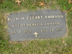 Ruth H. <I>Cleary</I> Ammann 