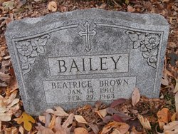Beatrice <I>Brown</I> Bailey 