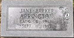 Myrtle Jane <I>Barker</I> Arrington 