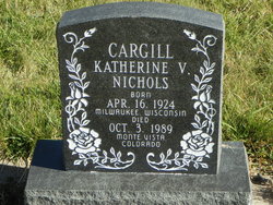Katherine V <I>Nichols</I> Cargill 