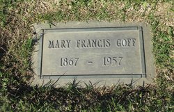 Mary Frances “Frankie” <I>Burt</I> Goff 