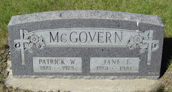Patrick W McGovern 