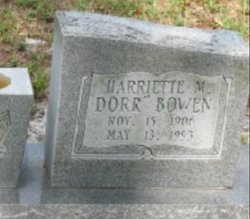 Harriette M <I>Dorr</I> Bowen 