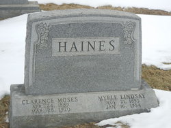 Myrle Lindsay <I>Barnes</I> Haines 