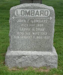 Sarah V. <I>Shaw</I> Lombard 