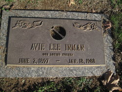 Avie Lee <I>Johnson</I> Inman 