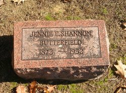 Jennie E. <I>Shannon</I> Butterfield 