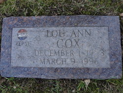 Lou Ann <I>Oxley</I> Cox 