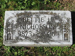 Bettie <I>Underwood</I> Nicholson 