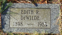 Edith Rebecca <I>Judd</I> DeWilde 