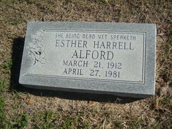 Esther <I>Harrell</I> Alford 