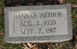 Hannah <I>Brown</I> Arthur 