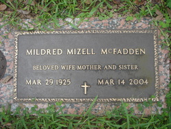 Mildred <I>Mizell</I> McFadden 