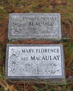 Mary Florence <I>MacAulay</I> Beaulieu 
