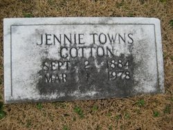 Jennie <I>Towns</I> Cotton 