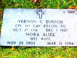 Nora Alice <I>Byers</I> Burton 