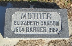Elizabeth Harriet <I>Sansom</I> Barnes 