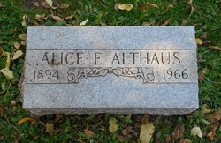 Alice Ella <I>Zetik</I> Althaus 