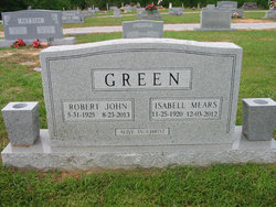 Isabell “Izzie” <I>Mears</I> Green 