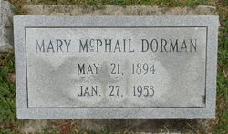 Mary <I>McPhail</I> Dorman 