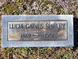 Lucia <I>Gaines</I> Shirley 
