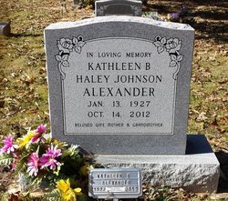 Kathleen <I>Haley</I> Alexander 
