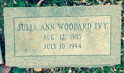 Julia Ann <I>Woodard</I> Ivy 