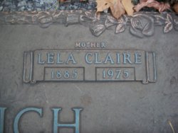 Lela Claire <I>Dibble</I> Weirich 