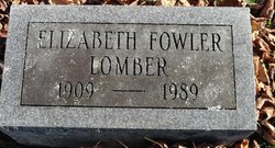Elizabeth K <I>Fowler</I> Lomber 