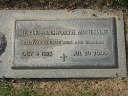 Alice Merle <I>Ainsworth</I> McNeillie 