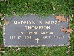 Madelyn Beatrice <I>Muzzy</I> Thompson 