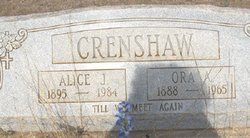 Ora Adolphus Crenshaw 