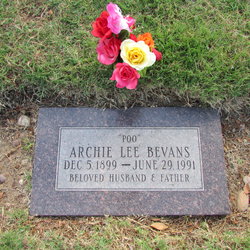 Archie Lee “Poo” Bevans 