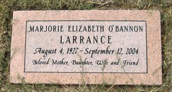 Marjorie Elizabeth <I>O'Bannon</I> Larrance 