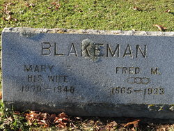Mary E <I>Scofield</I> Blakeman 