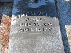 Minnie Clauzelle <I>Williams</I> Whaley 