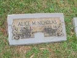 Alice Mary <I>Lundon</I> Nicholas 