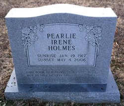 Pearlie Irene Holmes 