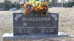 Maurine <I>Kirkland</I> McAlexander 