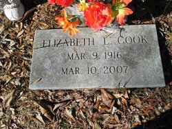 Elizabeth “Lizzy” <I>Lamb</I> Cook 