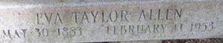 Eva May <I>Taylor</I> Allen 