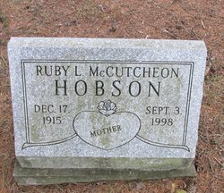 Ruby Lillian <I>McCutcheon</I> Hobson 