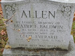 Ethel Beatrice <I>Baldwin</I> Allen 