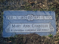 Mary Ann <I>Walker</I> Chandler 